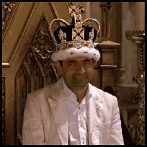 Mr Bean Crown GIF - Mr Bean Crown Rowan Atkinson GIFs