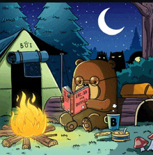 a teddy bear is reading a book called erc-20 for dummies