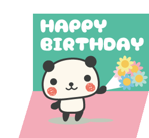 Happy Birthday Birthday Sticker - Happy Birthday Birthday Panda Stickers