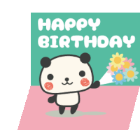 Happy Birthday Birthday Sticker - Happy Birthday Birthday Panda Stickers