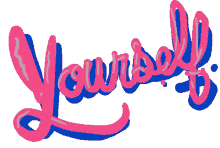 yourself type lettering love yourself pink