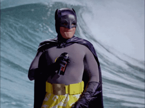 Batman Surfing GIF - Batman Surfing Spray - Discover & Share GIFs