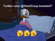 Twitter User Dak2coop Tweeted Donald Duck GIF - Twitter User Dak2coop Tweeted Donald Duck Back To Sleep GIFs