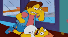 nelson simpsons martin the simpsons beating
