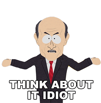 Think About It Idiot Michael Chertoff Sticker - Think About It Idiot Michael Chertoff South Park Stickers