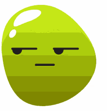 emoji cute green side eye slime