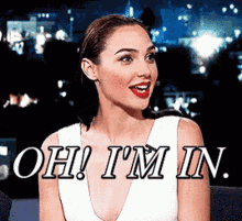 Gal Gadot Oh Im In GIF - Gal Gadot Oh Im In Excited GIFs