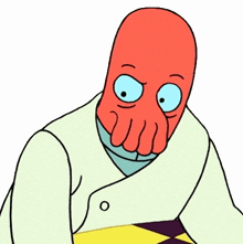 looking around zoidberg billy west futurama observing the area