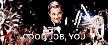 Good Job Leonardo Dicaprio GIF - Good Job Leonardo Dicaprio Congrats GIFs