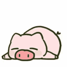 wechat pig shaking butt lazy