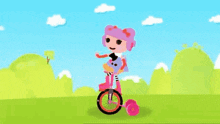 Lalaloopsy Peanut GIF - Lalaloopsy Peanut Unicycle GIFs