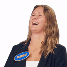 laughing maddie family feud canada cracking up burst out laughing