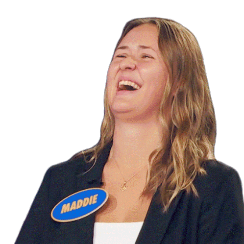Laughing Maddie Sticker - Laughing Maddie Family Feud Canada Stickers
