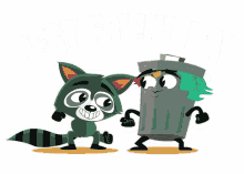 best friend day happy best friend day best friends day raccoon garbage