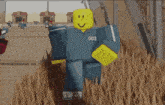a roblox character with the number 003 on their jacket