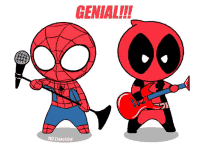 Genial GIF - Spiderman Genial Deadpool GIFs