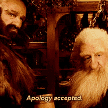 the hobbit dwarf balin lord of the rings apology accepted