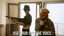 Use Your Outside Voice Singing GIF - Use Your Outside Voice Singing Command GIFs