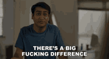 Theres A Big Fucking Difference Kumail Nanjiani GIF - Theres A Big Fucking Difference Kumail Nanjiani The Big Sick GIFs