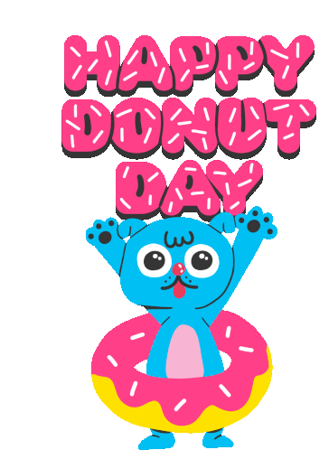 Happy Donut Day Its Donut Day Sticker - Happy Donut Day Donut Day Its Donut Day Stickers