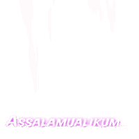 a picture of a woman with a heart on her nose and the words assalamualaikum written on the bottom