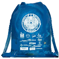 a blue bag that says marcha por la diabetes burgos on it