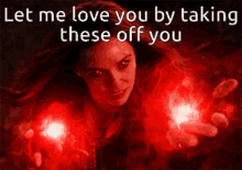 Scarlet Witch Let Me Love You GIF - Scarlet Witch Let Me Love You Here We Go GIFs