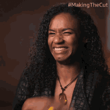 Laughing Jeanette Limas GIF - Laughing Jeanette Limas Making The Cut GIFs