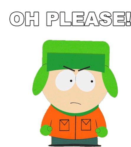 Oh Please Kyle Broflovski Sticker - Oh Please Kyle Broflovski South Park Stickers