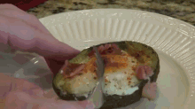 Egg Baked In An Avocado GIF - Breakfast Foodporn Cooking GIFs