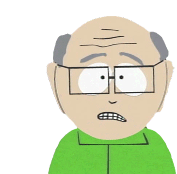 Worried Mr Garrison Sticker - Worried Mr Garrison South Park Stickers