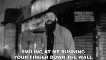 Smiling At Me Running Your Finger Down The Wall Jordan Davis GIF - Smiling At Me Running Your Finger Down The Wall Jordan Davis Take It From Me Song GIFs