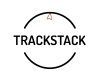 a logo for a company called trackstack with a circle around it