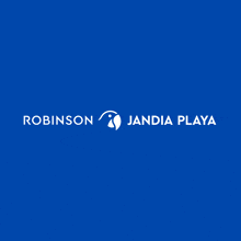 a blue background with the words robinson and jania plata