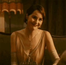 Smiling Lady Mary GIF - Smiling Lady Mary Michelle Dockery GIFs