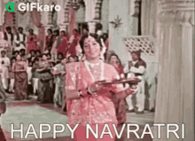 Happy Navratri Gifkaro GIF - Happy Navratri Gifkaro Dancing GIFs