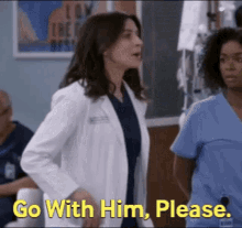 Greys Anatomy Amelia Shepherd GIF - Greys Anatomy Amelia Shepherd Go With Him Please GIFs