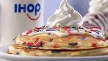 Ihop Cupcake Pancakes GIF - Ihop Cupcake Pancakes Food GIFs