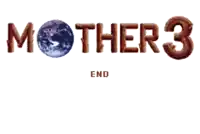 a logo for mother 3 with a picture of the earth on it