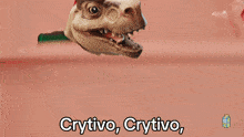 a picture of a dinosaur with the words crytivo written on it