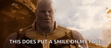 Thanos Meme Smile On My Face GIF - Thanos Meme Smile On My Face Thanos Glove GIFs