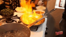 Cooking With Fire GIF - Fire Cooking Extreme Cooking GIFs