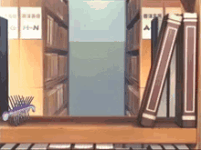 Books Anime GIF - Books Anime Library GIFs