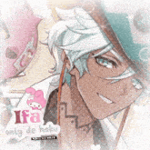 ifa only de haku is written on a poster