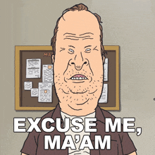 Excuse Me Maam Butt-head GIF - Excuse Me Maam Butt-head Mike Judge'S Beavis And Butt-head GIFs