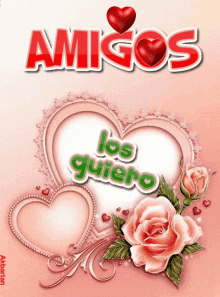 Animated Greeting Card Amigos Los Quiero Mucho GIF