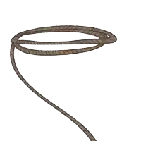 a cartoon drawing of a cowboy with a lasso
