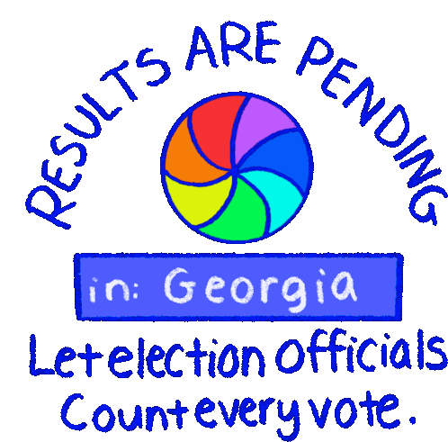 Georgia Ga Sticker - Georgia Ga Results Are Pending Stickers