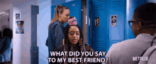 What Did You Say To My Best Friend Back Up GIF - What Did You Say To My Best Friend Back Up Friends GIFs