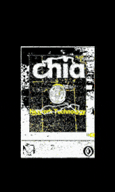 a black and white poster with the word network technology